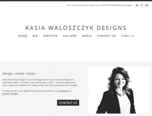 Tablet Screenshot of kasiawdesigns.com